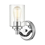 Millennium Lighting 3681-CH Chrome 1-LIGHT Wall Sconce Clear Seeded Glass. Fixed Price $59.99.