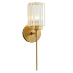 Mercer 41 Edgar Gold Crystal Wall Sconce Damp Indoor Art Deco. Fixed Price $25.00.