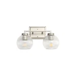 Golden Elliott Light Bath Vanity, Pewter/ribbed Clear 3094-BA2PW-RIB. Fixed Price $149.99.