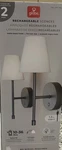 Globe Electric Wireless Rechargeable Led Integrated Wall Sconce (2 Pack). Fixed Price $49.97.