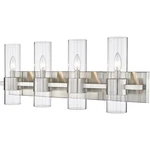 Z-lite 343-4V-BN Lawson Vanity, 4-LIGHT 240 Total Watts, Brushed Nickel. Fixed Price $85.00.
