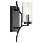 Kichler 44070 Black Vara Single Light 14-1/2"H Wall Sconce. Fixed Price $164.99.