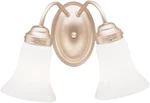 Kichler 6122NI Brushed Nickle Light Cased Opal Glass Vanity Fixtures. Fixed Price $30.00.