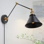 Gepow Wall Sconces Lighting, Plug Or Hardwired Black & Antique Brass. Fixed Price $70.05.