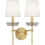 Robert Abbey Cristallo 15 Wall Sconce 2 Light 18" - Modern Brass. Fixed Price $566.80.
