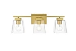 Elegant Lighting LD7312W23 Merrick 9" Tall Bathroom - Brass. Fixed Price $103.40.