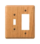 Amertac 901TRL TOGGLE/1 Rocker Traditional Oak Wood Wallplate. Fixed Price $20.86.
