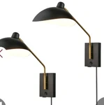 Claxy Swing Arm Bedroom Wall Sconces, Set Of 2 Lights!!!. Fixed Price $210.00.