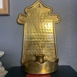 Vintage Hammered Old World Wall Candle Sconce. Fixed Price $18.00.