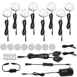 Aiboo Led Under Cabinet Puck Lights Kit With Touch Dimming Switch For Accent .... Fixed Price $83.88.