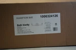 Hampton Bay Vanity Light Wakefield Brushed Nickel Finish Clear Glass HB3681-35. Fixed Price $39.99.
