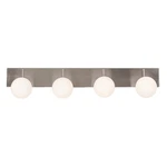 Afx Lighting Metropolitan 4 Vanity, Satin Nickel/white - METV3808L30D1SN. Fixed Price $223.20.