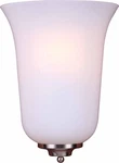 Volume Lighting V6701 Nickel Wall Sconce With 1-LIGHT & White Glass. Fixed Price $40.27.