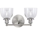 Home Decorators Evelyn Light Vanity Brushed Nickel Seeded 1004 693 642. Fixed Price $40.50.