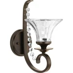Progress Lighting Antique Bronze Vanity Sconce Fluted Glass 60W Nib. Fixed Price $54.99.