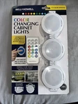 Bell+howell 3-PACK 2.95 Battery Under Cabinet Light Bar W/remote 13 Color. Fixed Price $16.00.