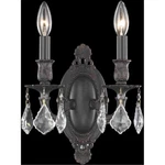 Wall Sconce Light Fixture Golden Teak Crystal Dark Bronze Bathroom Bedroom 11". Fixed Price $464.12.