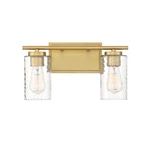 Meridian M80037 2 Light 15"W Bathroom Vanity - Brass. Fixed Price $152.00.