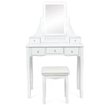 Vanity Dressing Table W/removable Box &10 Dimmable Bulbs Touch Switch White. Fixed Price $169.99.