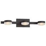 Home Decorators Santissimo 23.75" 3-LIGHT Bronze Dimmable Bathroom Vanity. Fixed Price $56.95.