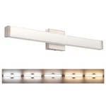 Yhtlaeh Bathroom Vanity Light Brushed Nickel Square Led 24 Inch 14W 4000K. Fixed Price $101.28.