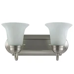 2 Lamp Vanity Decorative Sconce Fixture Brushed Nickel Alabaster Glass Free Ship. Fixed Price $45.58.