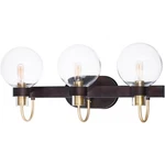 Maxim Lighting 30513CLBZSBR Bauhaus Bathroom Vanity Bronze And Satin Brass. Fixed Price $198.40.