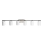 Progress Lighting Replay Collection 48 In. 6LIGHT Brushed Nickel Etched White. Fixed Price $101.50.