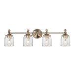 Satin Champagne Four Light Bath Vanity From The Swirl Collection. Fixed Price $334.00.