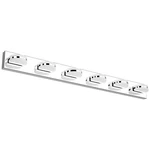 6 Lights Modern Chrome Led Vanity Acrylic Stainless Steel Bathroom Wall.... Fixed Price $164.92.