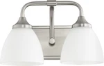 Quorum International 5059-2 Nickel Enclave 2-LIGHT 13"W Bathroom Vanity. Fixed Price $101.00.