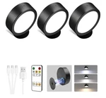 Ezvalo Led Wall Mounted Lights, 5500MAH Rechargeable Remote&touch Cotrol 3 Pack. Fixed Price $22.99.