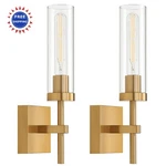Wall Sconces Wireless Led Rechargeable Battery Operated Remote Control Set Gold. Fixed Price $139.99.
