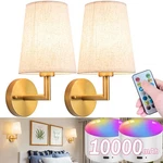 Wall Sconce Battery Operated Light Fixure With Remote Control, Dimmable .... Fixed Price $71.64.
