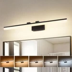 Jusheng 39.37 In. 1 Light Black Dimmable Led Vanity Bar 5-CCT Adjustable. Fixed Price $71.99.