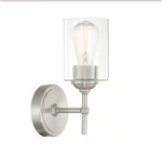 Home Decorators Collection Ayelen 1-LIGHT Brushed Nickel Wall Sconce 1006447733. Fixed Price $20.20.