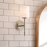 Kichler Ali 1-LIGHT Polished Nickel Bathroom Wall Sconce With Satin Etched. Fixed Price $99.95.