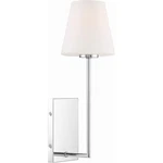 Crystorama LEN-250-OP-CH Lena Bath Sconce Wall Light In Chrome. Fixed Price $198.00.