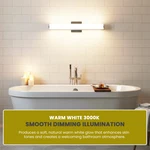 Kuzco Longitude 20" Led Bath Vanity Light Fixture, Chrome, Modern Wall Sconce. Fixed Price $59.99.