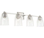 Capital 141841PN-509 Laurent Vanity, 4-LIGHT 400 Total Watts, Polished Nickel. Fixed Price $86.46.