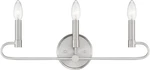 Designers Fountain Light Bath Vanity, Brushed Nickel D269C-3B-BN Fixture. Fixed Price $29.99.