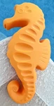 Ikea Light Up Seahorse Pool Decor Kids Rm 2FT Large 24"X11" Orange Under Vtg. Fixed Price $21.99.