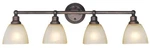 Craftmade 26604 Bronze Bradley 4-LIGHT Bathroom Vanity 32.65 Inches Wide. Fixed Price $74.80.