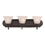 Maxim Lighting Essentials 3-LIGHT Bath Vanity, Oil Rubbed Bronze 8013FTOI. Fixed Price $57.80.