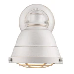 Golden Lighting 7312-BA1 White Bartlett Single 6-1/2"W Bathroom Sconce. Fixed Price $129.99.