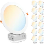 Parmida 12 Pack 8" Dimmable Led Recessed Ceiling Light, 5CCT, Ultra-thin. Fixed Price $166.99.