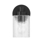 Craftmade Lyndsey Light Wall Sconce, Black/clear Textured 60201-FB. Fixed Price $49.99.