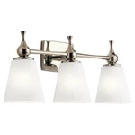 Kichler Cosabella 24 Inch 3 Light Vanity With Satin Etched Case Opal. Fixed Price $394.99.