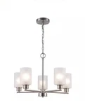 Hampton Bay Cawthon 5-LIGHT Black Chandelier Fixture 1010070627. Fixed Price $30.23.