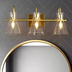 Uolfin Modern Bell Bathroom Vanity 3-LIGHT Brass Gold Wall Sconce. Fixed Price $44.95.